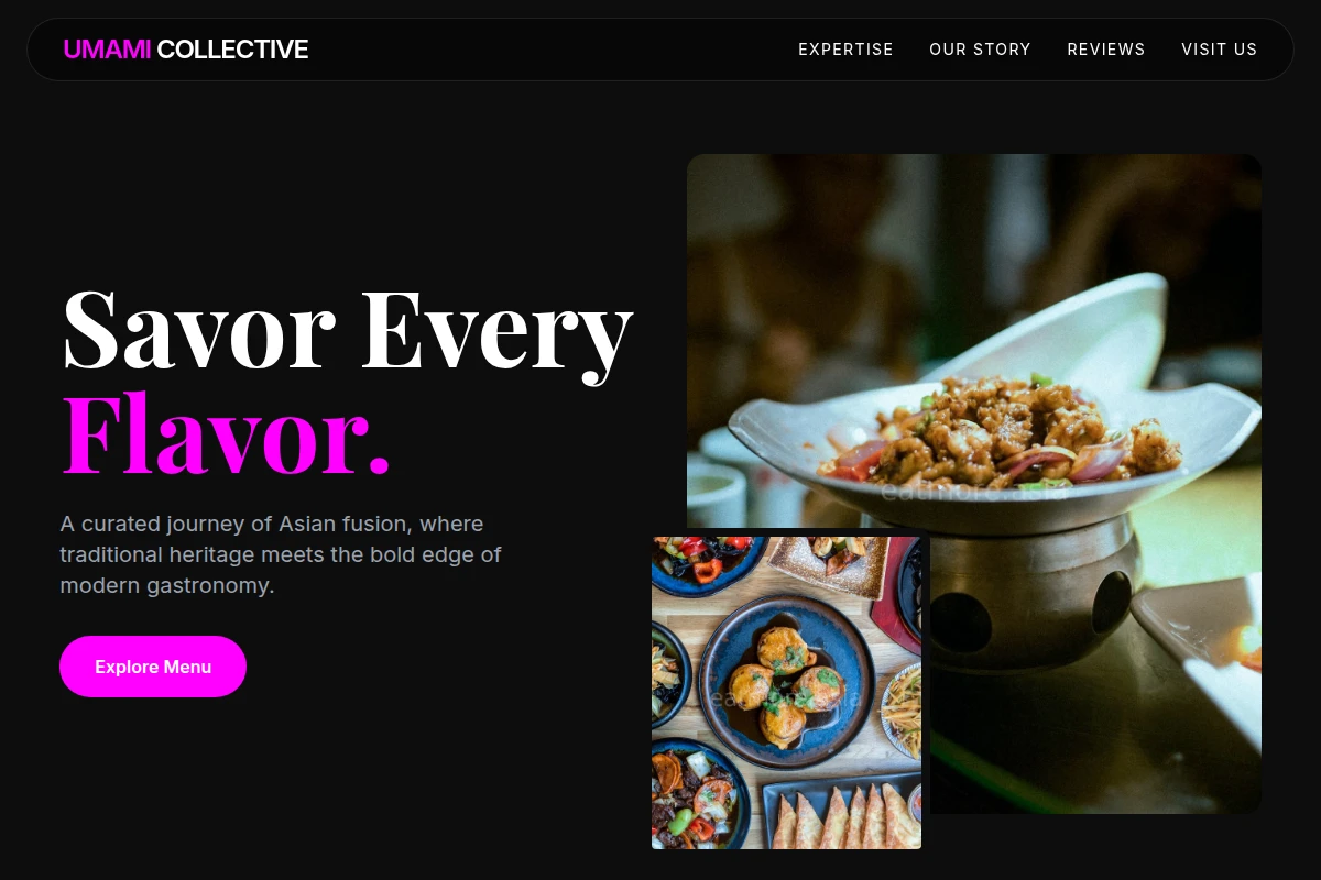 Modern Asian Fusion Food