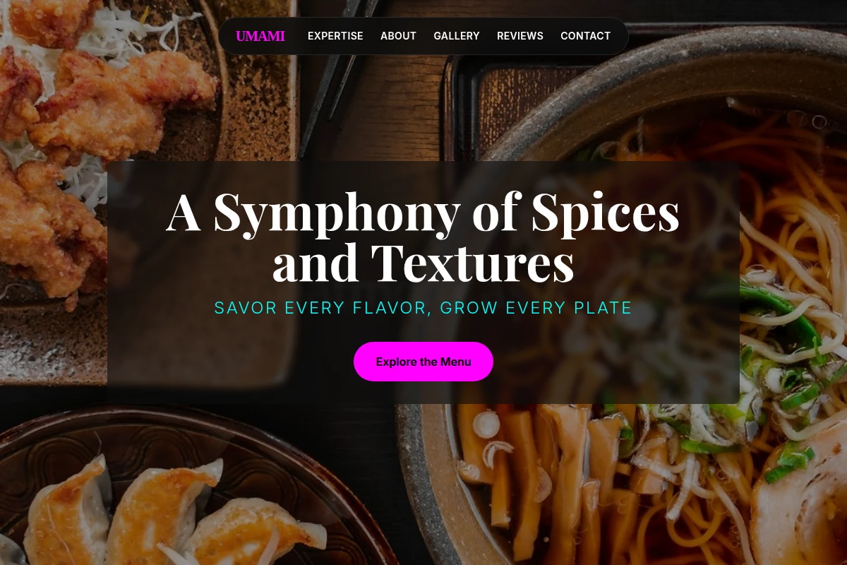 Savory Asian Fusion Food