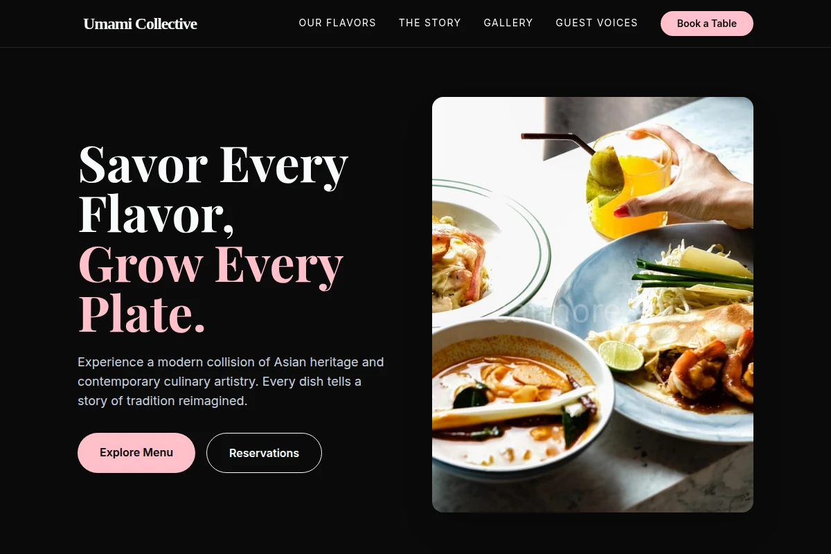 Fresh Asian Fusion Food