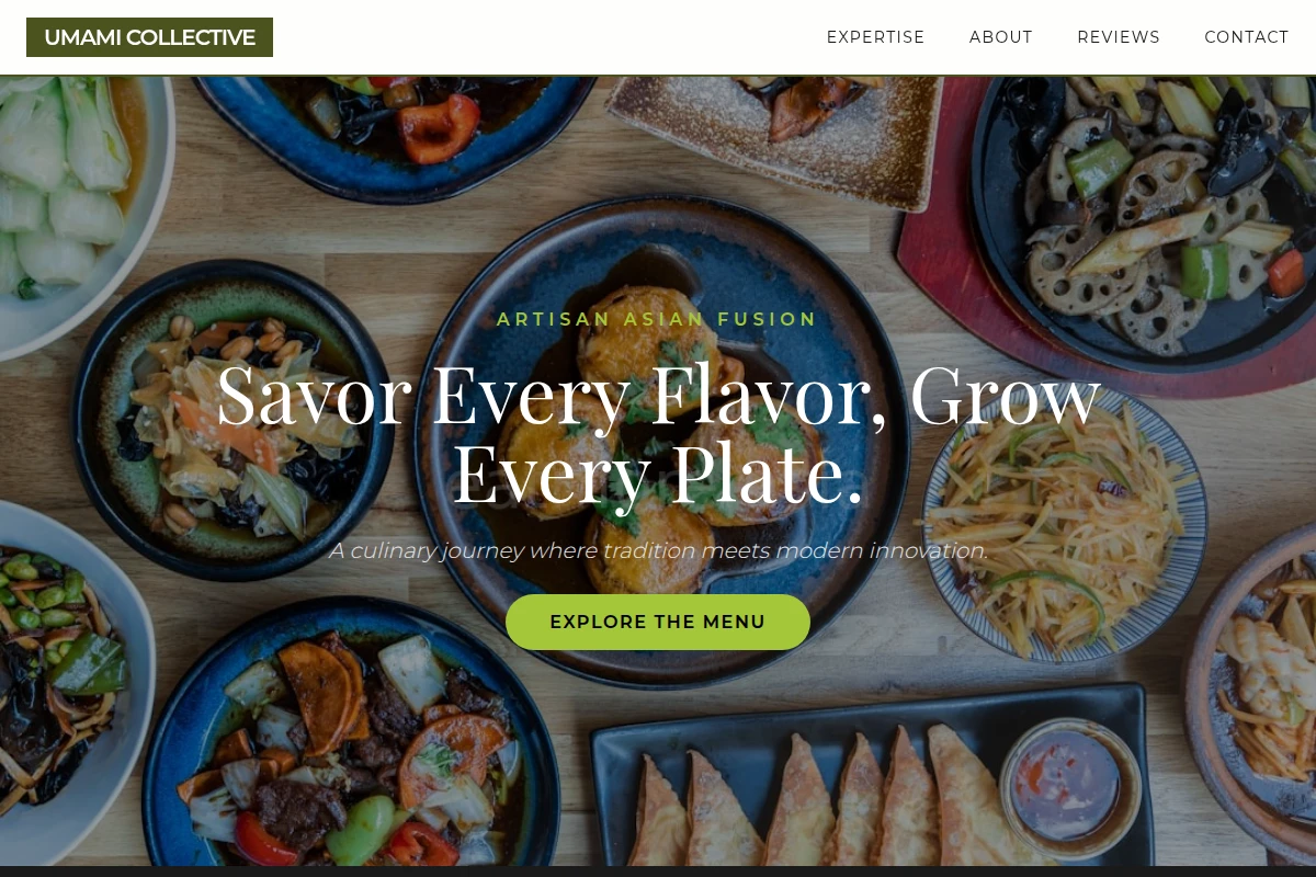 Artisan Asian Fusion Food