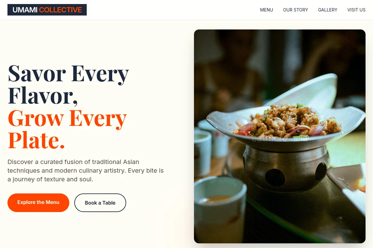 Artisan Asian Fusion Food