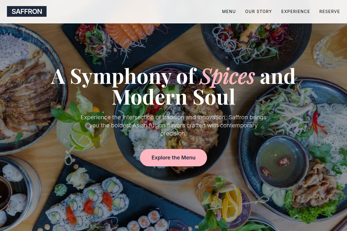 Saffron Asian Fusion Food
