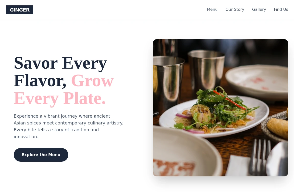 Ginger Asian Fusion Food