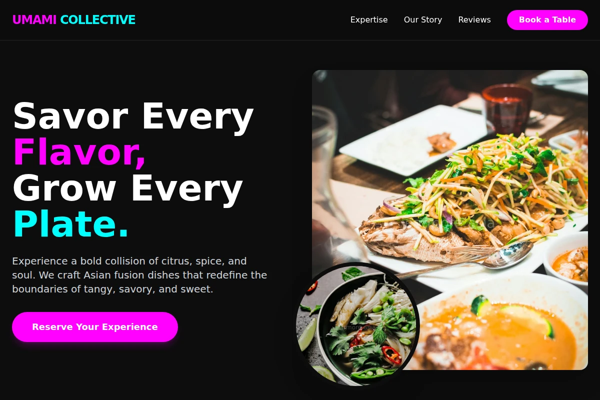 Tangy Asian Fusion Food
