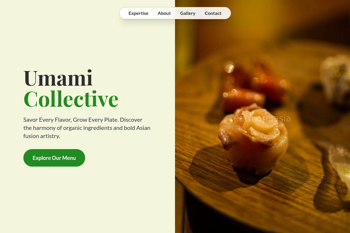 Organic Asian Fusion Food