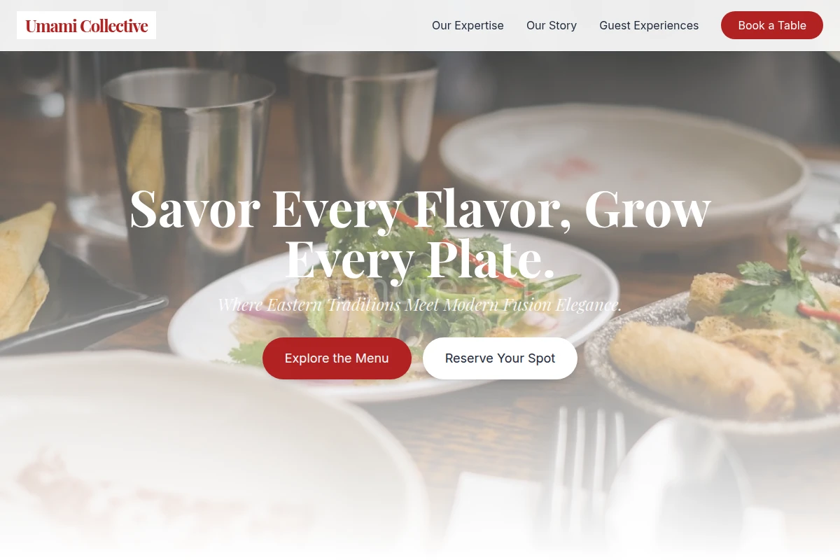Sweet Asian Fusion Food