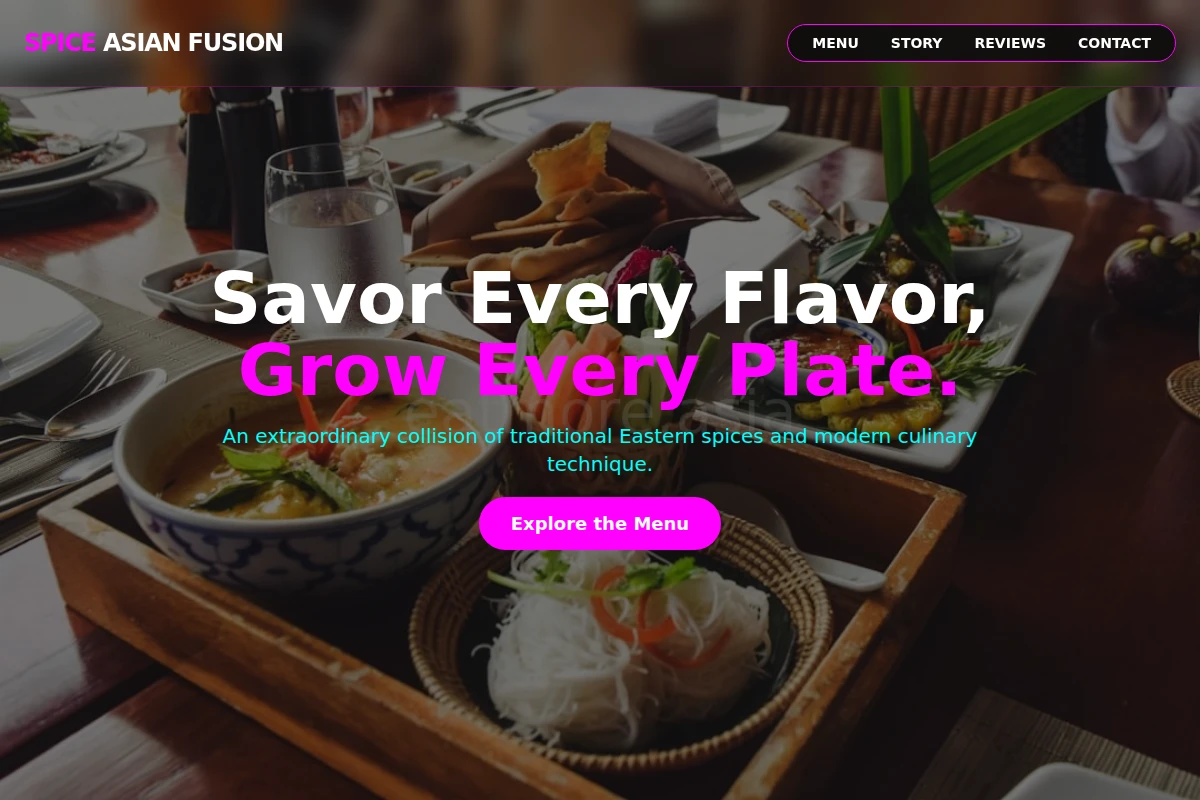 Spice Asian Fusion Food