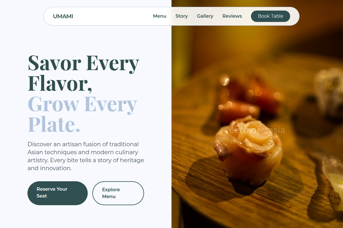 Artisan Asian Fusion Food