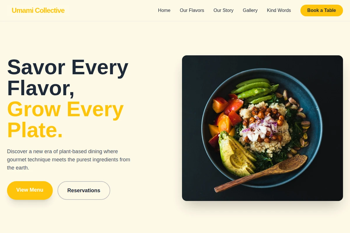 Modern Vegan Food